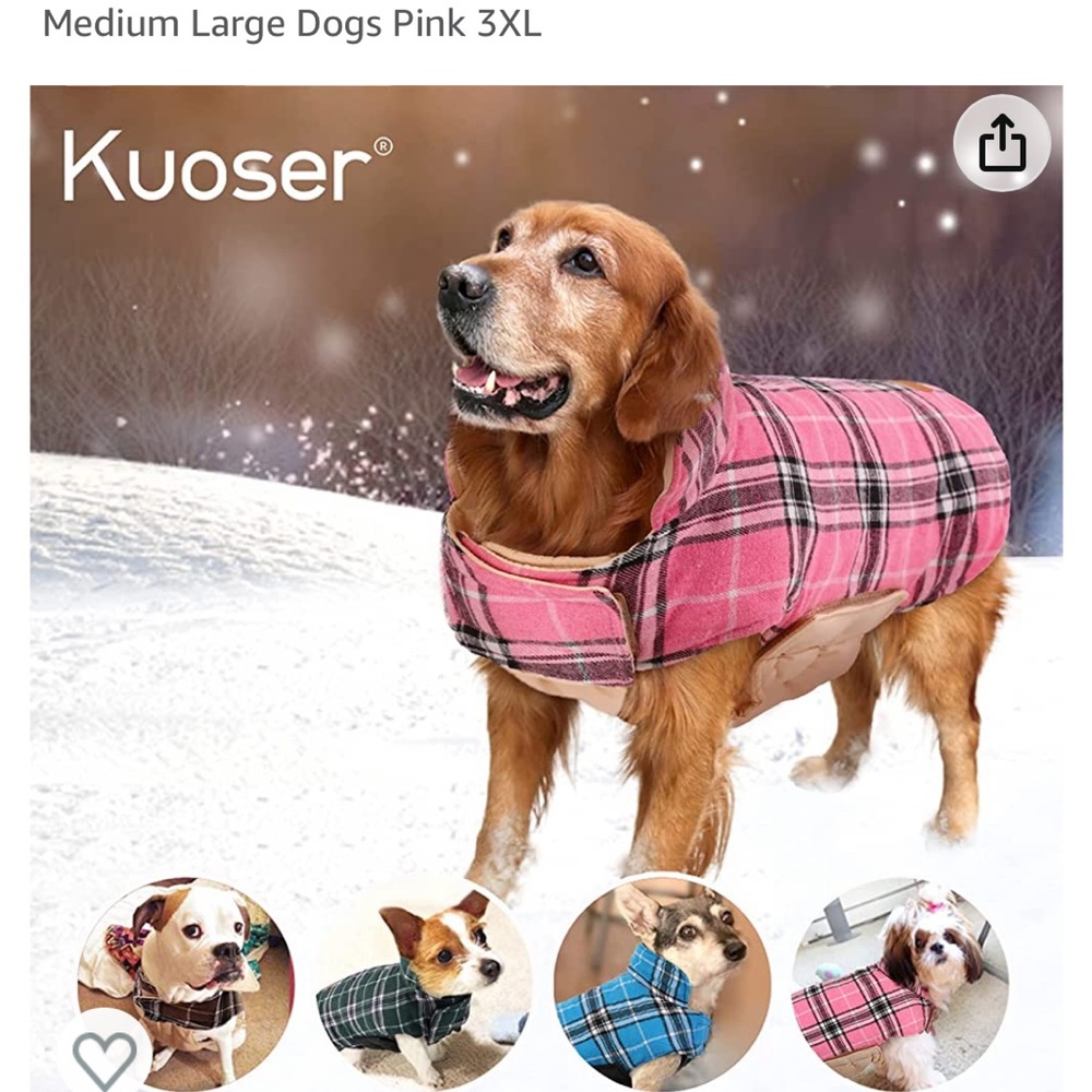 🩷 WARM WATERPROOF DOGGIE COAT